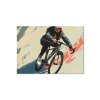 Obraz na stenu Žena na bicykli (A kép mérete A1, A keret színe Bez rámu, Felületkezelés 3D)