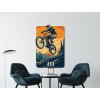 Obraz na stenu Na bicykli v teréne (Kép mérete 110 x 73,5 cm, Felületkezelés 3D)