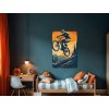 Obraz na stenu Na bicykli v teréne (Kép mérete 110 x 73,5 cm, Felületkezelés 3D)