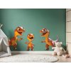 Obraz Malé dinosaury (Kép mérete 125,5 x 240 cm, Felületkezelés 3D)