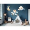 Detská dekorácia Lietadielko s malým pilotom (Kép mérete 84 x 244 cm, Felületkezelés 3D)