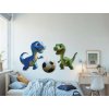 Dekorácia na stenu Zápas malých dinosaurov (Kép mérete 91,5 x 180 cm, Felületkezelés 3D)