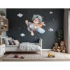 Detská dekorácia na stenu Roztomilý pilot (Kép mérete 158 x 179 cm, Felületkezelés 3D)