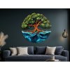 Machový Strom života Mohutnosť (UV tlač) (Kép mérete 89 x 89 cm, Felületkezelés 3D)