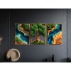 Trojdielny machový Strom Života Sila (UV tlač) (Kép mérete 86,5 x 190 cm, Felületkezelés 3D)