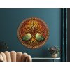 Okrúhly Strom života Jeseň (Kép mérete 90 x 90 cm, Felületkezelés 3D)