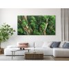 Machový obraz Zelená sviežosť (UV tlač) (Kép mérete 66 x 130 cm, Felületkezelés 3D)