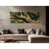 Tlačený machový obraz Prelínanie (imitácia) (Kép mérete 66 x 170 cm, Felületkezelés 3D)