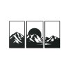 3-dielny obraz Horský horizont (Kép mérete 89 x 168,5 cm, Kép színe Antracit)