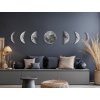 Viacdielny obraz Fázy Mesiaca (Kép mérete 34 x 200 cm, Felületkezelés 3D)