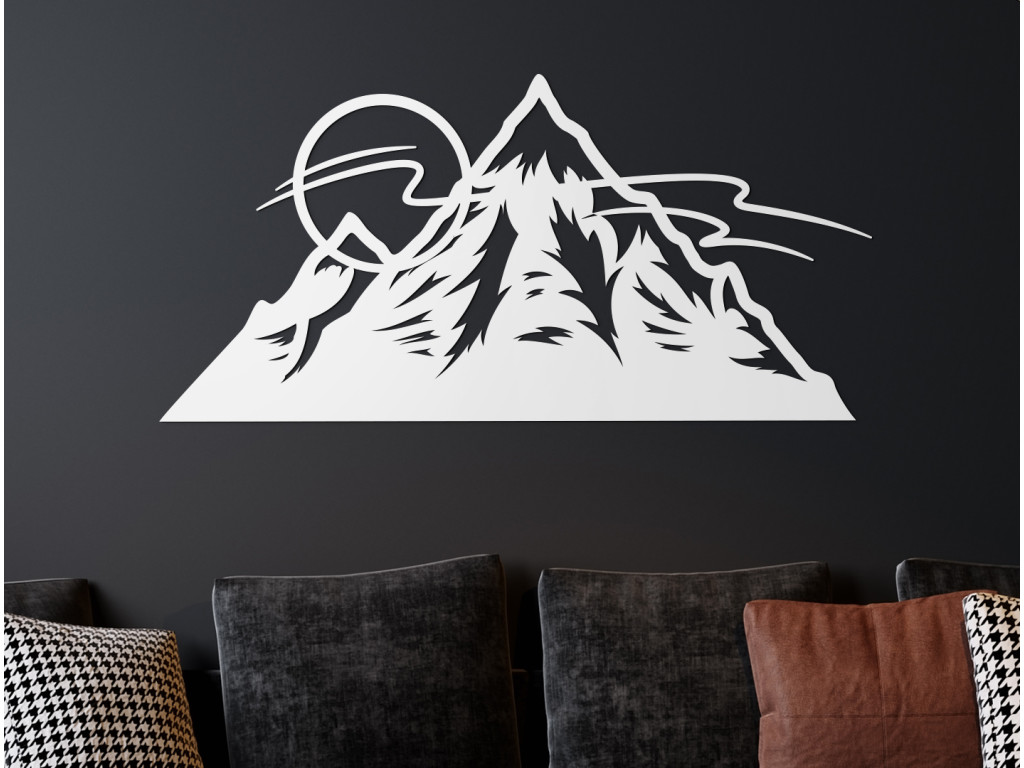 Vyrezávaný obraz Východ Slnka (Dimensioni del quadro 43,5 x 89 cm, Colore del quadro Antracite)