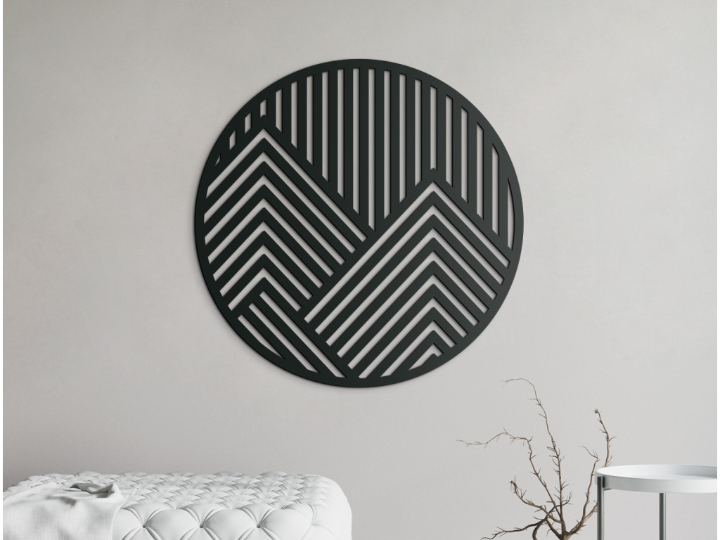 Moderný obraz Štíty (Dimensioni del quadro 89 x 89 cm, Colore del quadro Antracite)