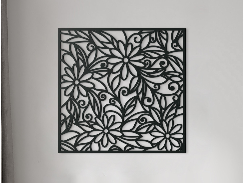 Drevený obraz Margaréty (Dimensioni del quadro 65 x 66 cm, Colore del quadro Antracite)