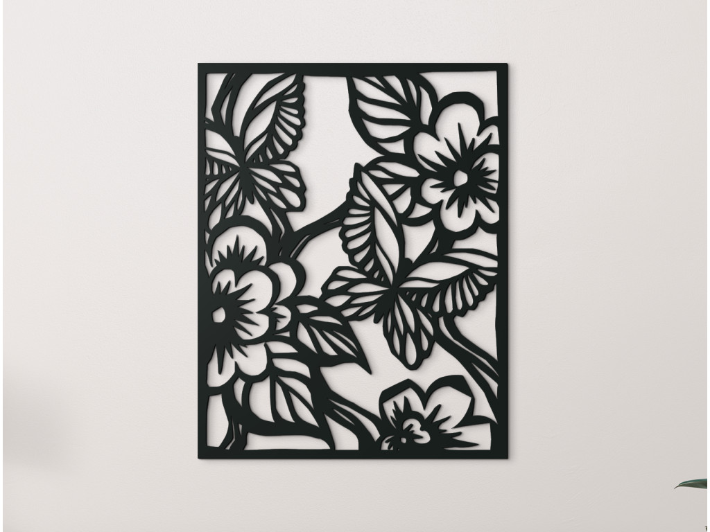 Elegantný obraz Motýlia záhrada (Dimensioni del quadro 83 x 65 cm, Colore del quadro Antracite)