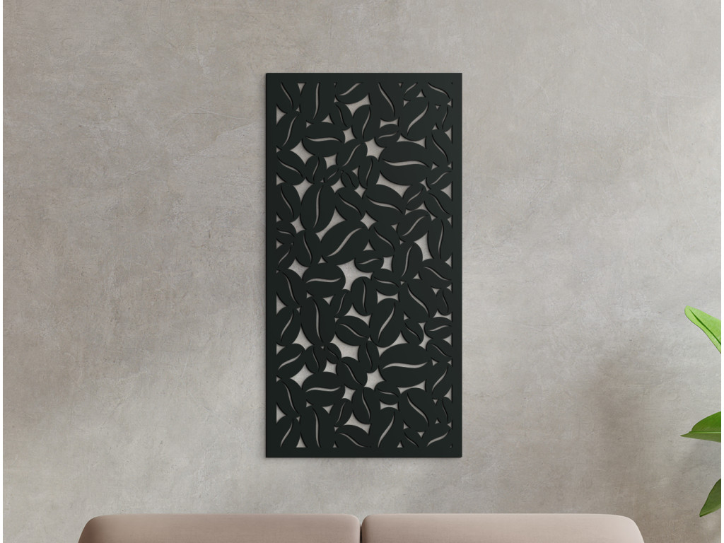 Drevený obraz Kávové zrná (Dimensioni del quadro 89 x 45 cm, Colore del quadro Antracite)