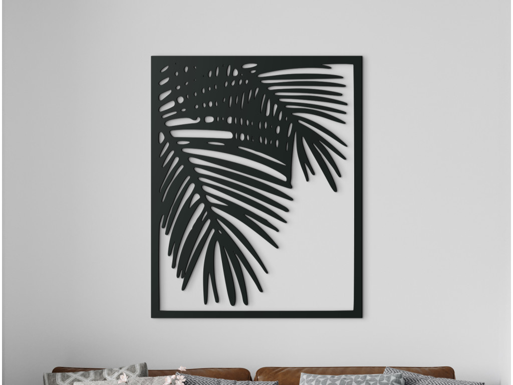 3D obraz na stenu Palma (Dimensioni del quadro 81 x 65 cm, Colore del quadro Antracite)