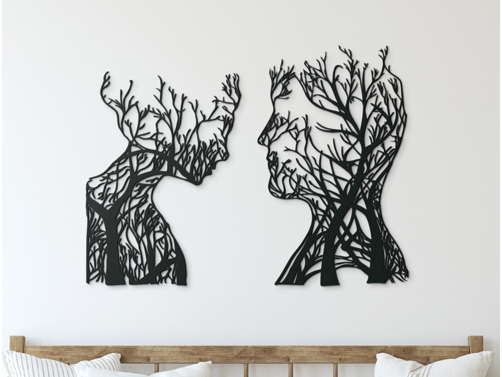 Drevená nálepka Pohľady (Dimensioni del quadro 65 x 87,5 cm, Colore del quadro Antracite)