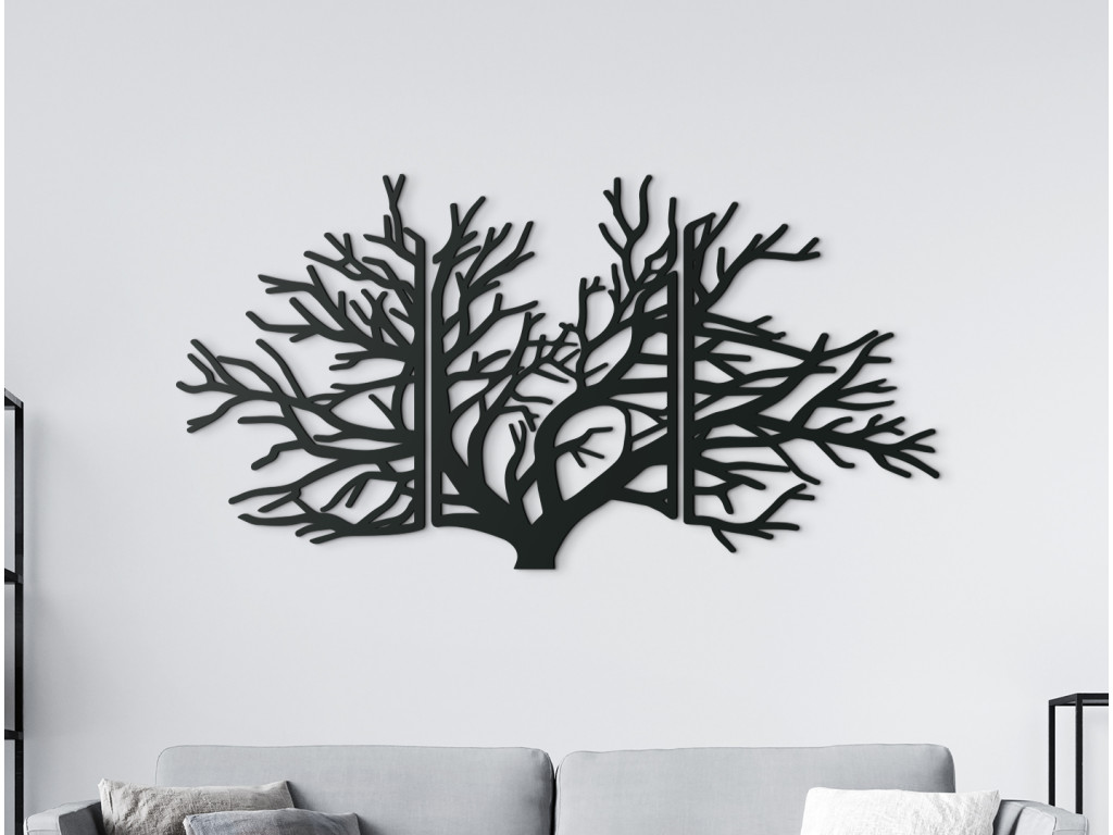 Viacdielna nálepka Strom (Dimensioni del quadro 69 x 133 cm, Colore del quadro Antracite)