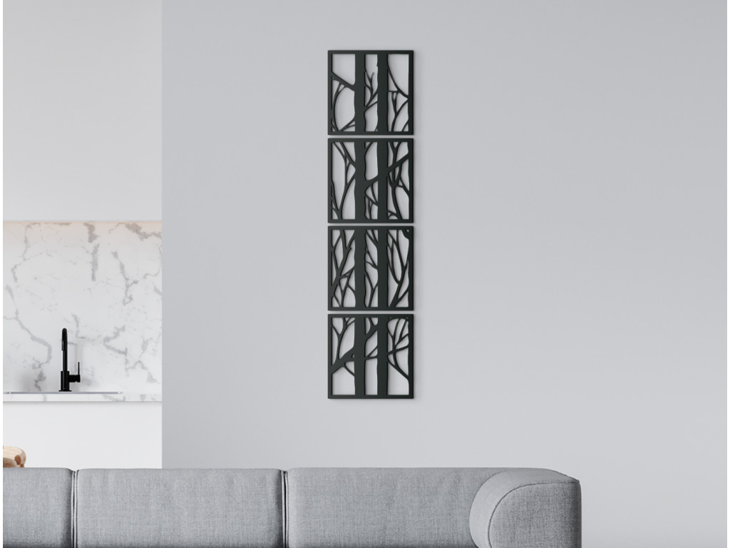 Moderný obraz na stenu Konáre (Dimensioni del quadro 133 x 32 cm, Colore del quadro Antracite)