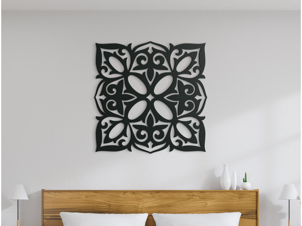 Drevená Mandala Prepojenie (Dimensioni del quadro 65 x 64,5 cm, Colore del quadro Antracite)