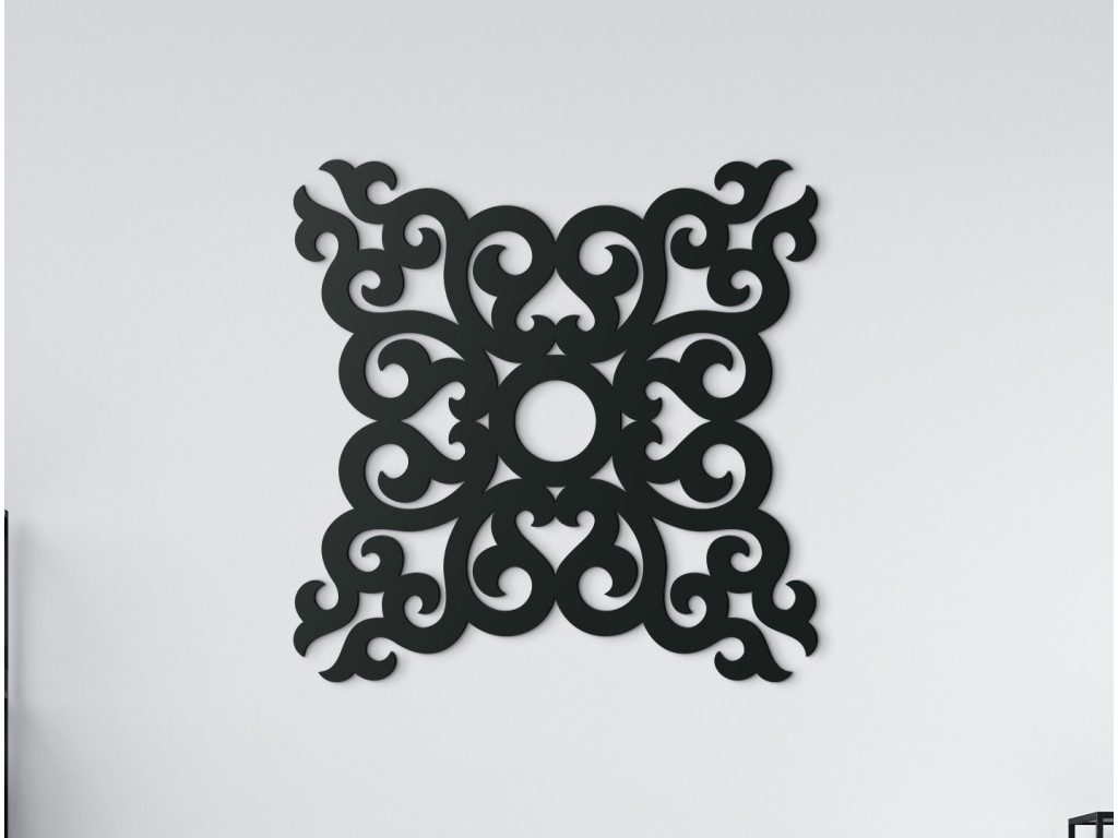 Drevená mandala pokoja (Dimensioni del quadro 65 x 65 cm, Colore del quadro Antracite)