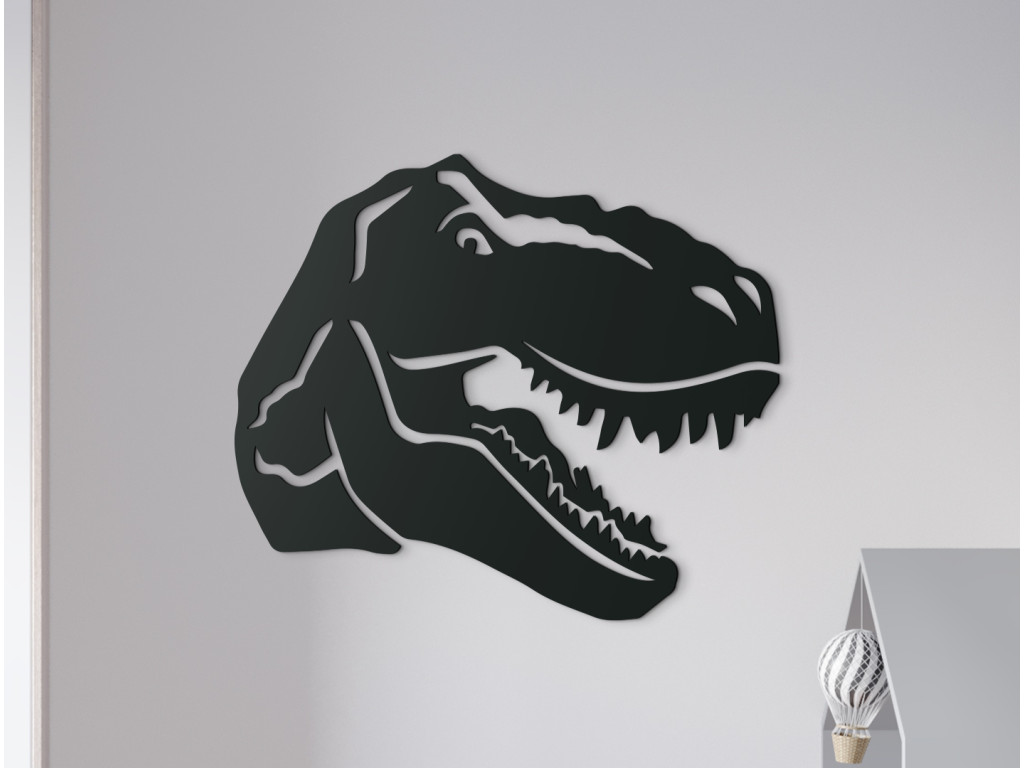 Detská nálepka Tyrannosaurus rex (Dimensioni del quadro 56 x 65 cm, Colore del quadro Antracite)