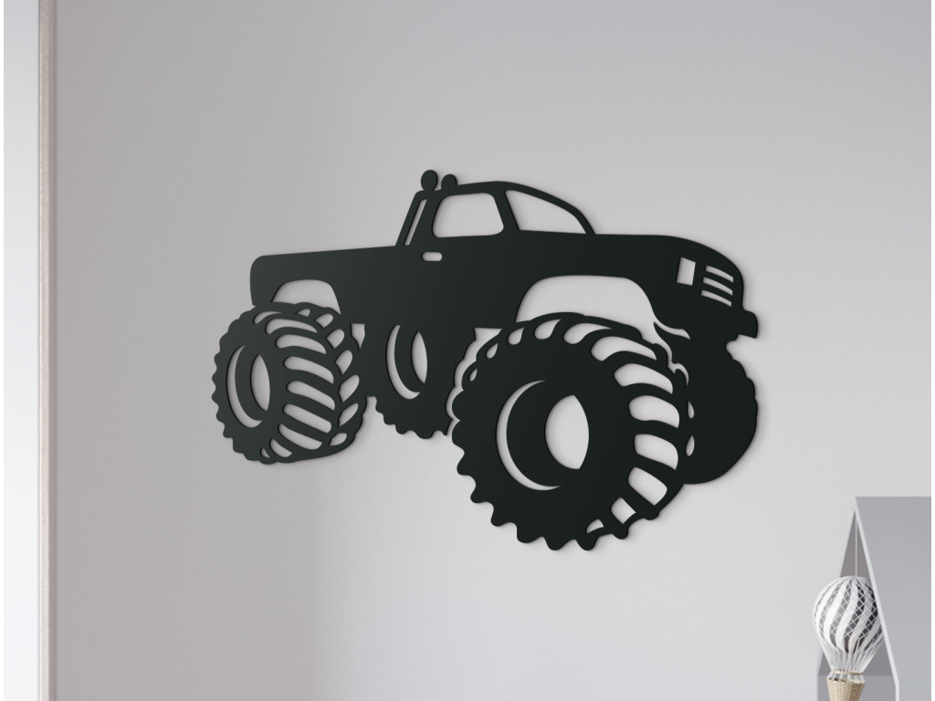 Detská nálepka Terénne auto (Dimensioni del quadro 62 x 89 cm, Colore del quadro Antracite)