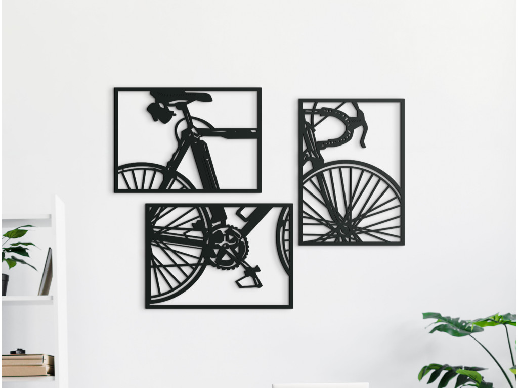 Viacdielny obraz Bicykel (Dimensioni del quadro 89 x 116,5 cm, Colore del quadro Antracite)