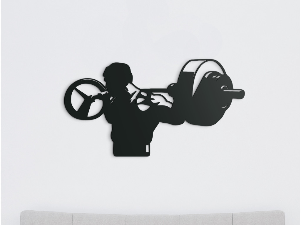 Drevená nálepka Fitnesák (Dimensioni del quadro 48 x 89 cm, Colore del quadro Antracite)