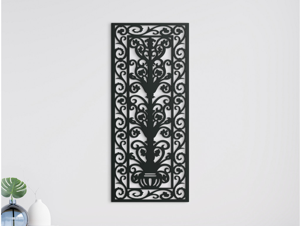 Drevený panel Rajská brána (Dimensioni del quadro 89 x 38 cm, Colore del quadro Antracite)