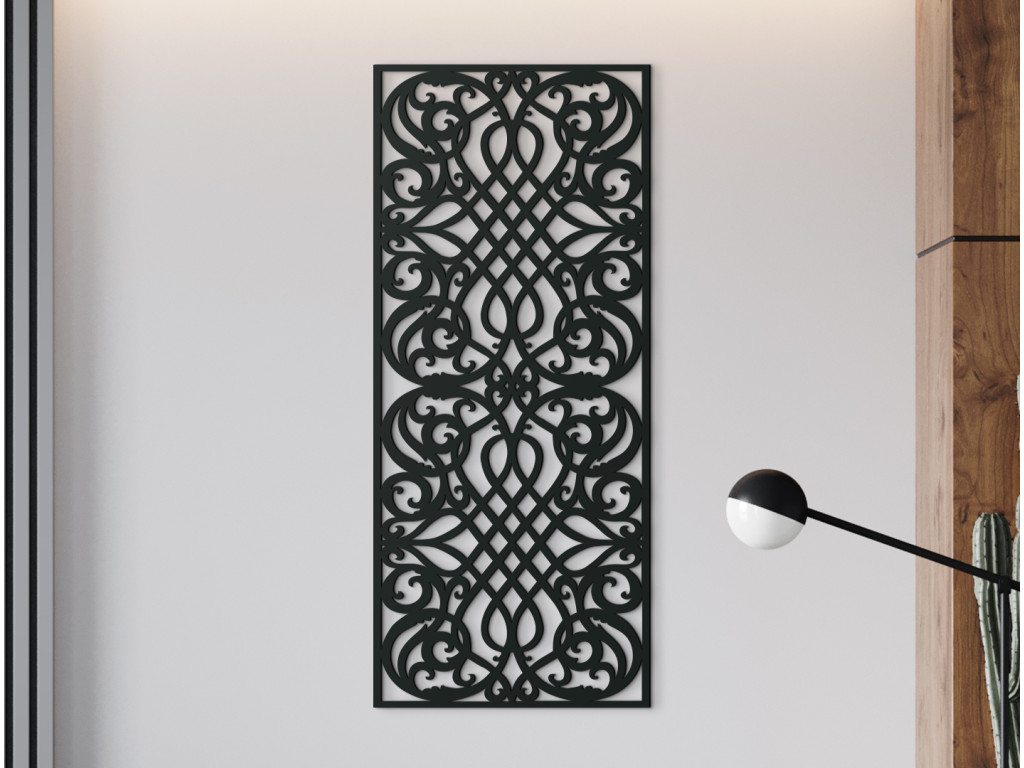 Drevený panel Oáza kvetov (Dimensioni del quadro 89 x 38 cm, Colore del quadro Antracite)