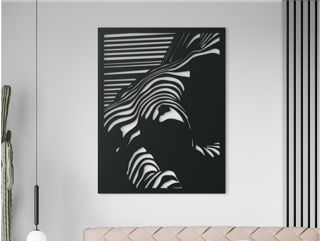 Avantgardný obraz na stenu Akty (Dimensioni del quadro 85 x 65 cm, Colore del quadro Antracite)