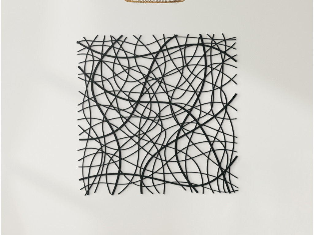 Abstraktný obraz na stenu Prepletance (Dimensioni del quadro 65 x 65 cm, Colore del quadro Antracite)