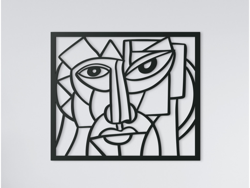 Abstraktný obraz na stenu Starý pán (Dimensioni del quadro 65 x 75,5 cm, Colore del quadro Antracite)