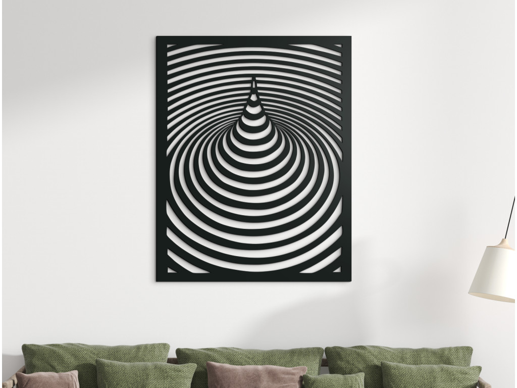 Moderný obraz z dreva Hypnóza (Dimensioni del quadro 82 x 65 cm, Colore del quadro Antracite)