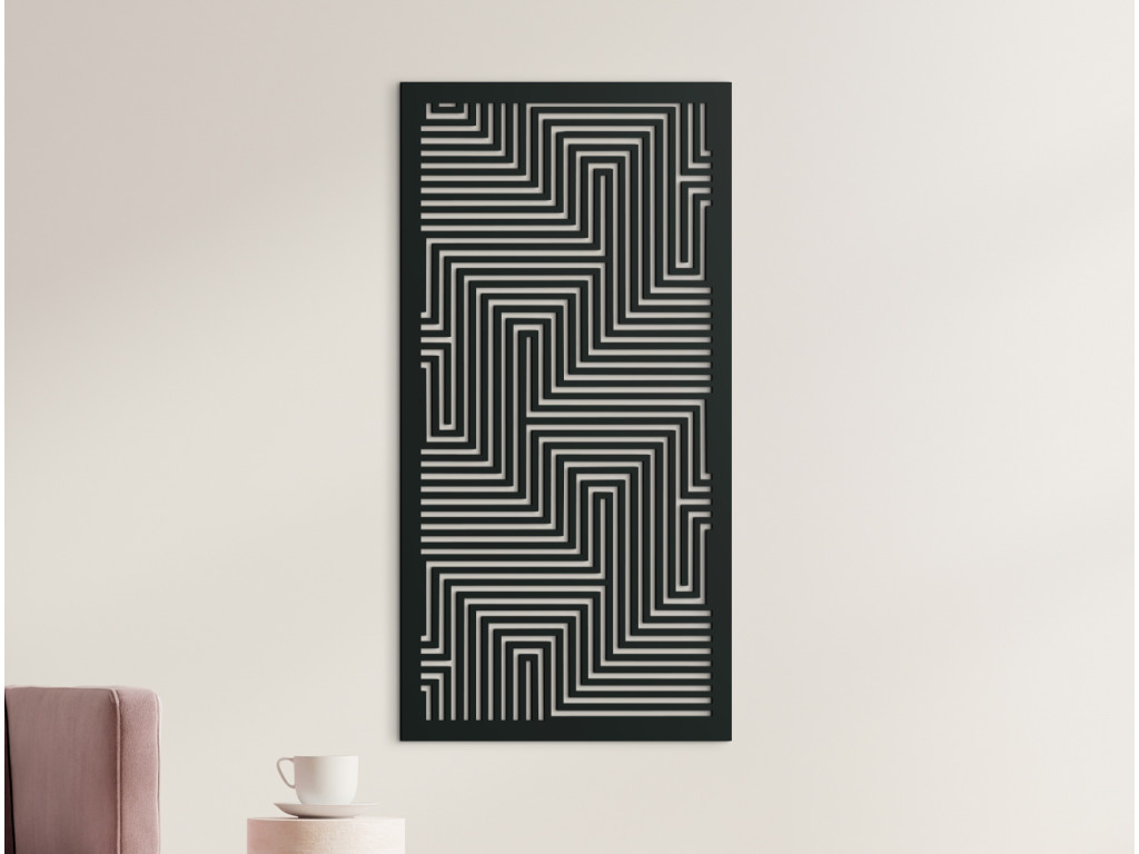 Abstraktný obraz na stenu Moderna (Dimensioni del quadro 89 x 44,5 cm, Colore del quadro Antracite)