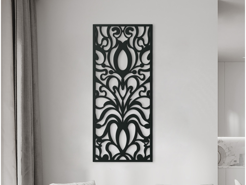 Panel na stenu Exotické kvety (Dimensioni del quadro 89 x 38 cm, Colore del quadro Antracite)