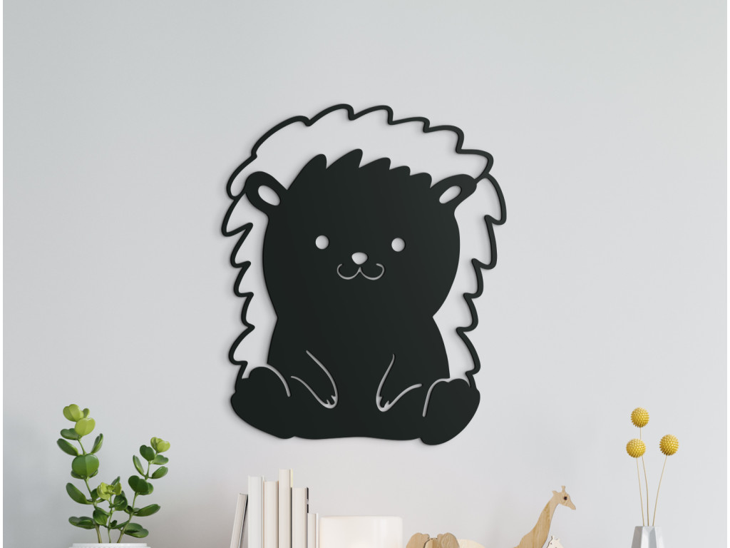 Veselá detská nálepka Ježko (Dimensioni del quadro 89 x 74 cm, Colore del quadro Antracite)