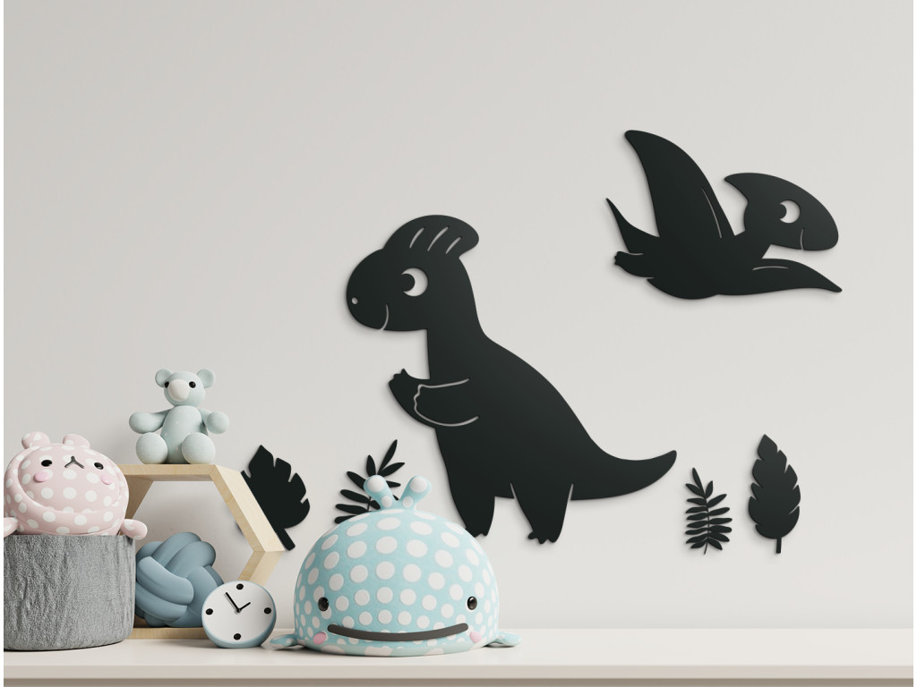 Zostava detských nálepiek Dinosauríky (6 ks) (Colore del quadro Antracite)