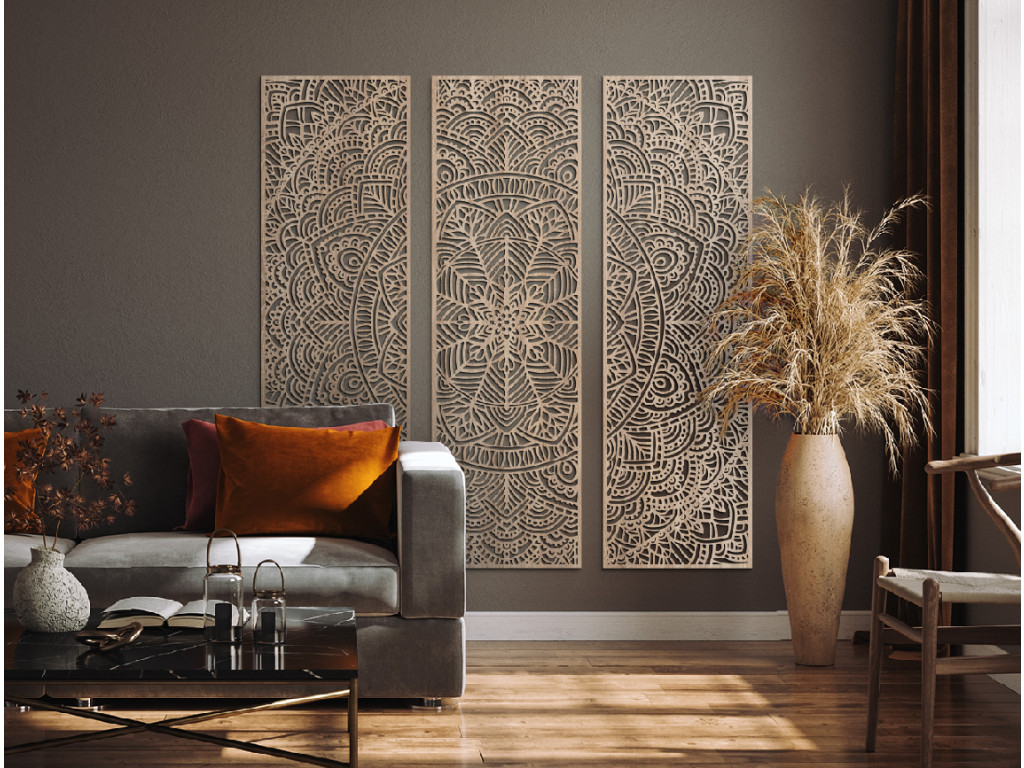 Viacdielna mandala na stenu Unikát (Dimensioni del quadro 178 x 177 cm, Colore del quadro Antracite)