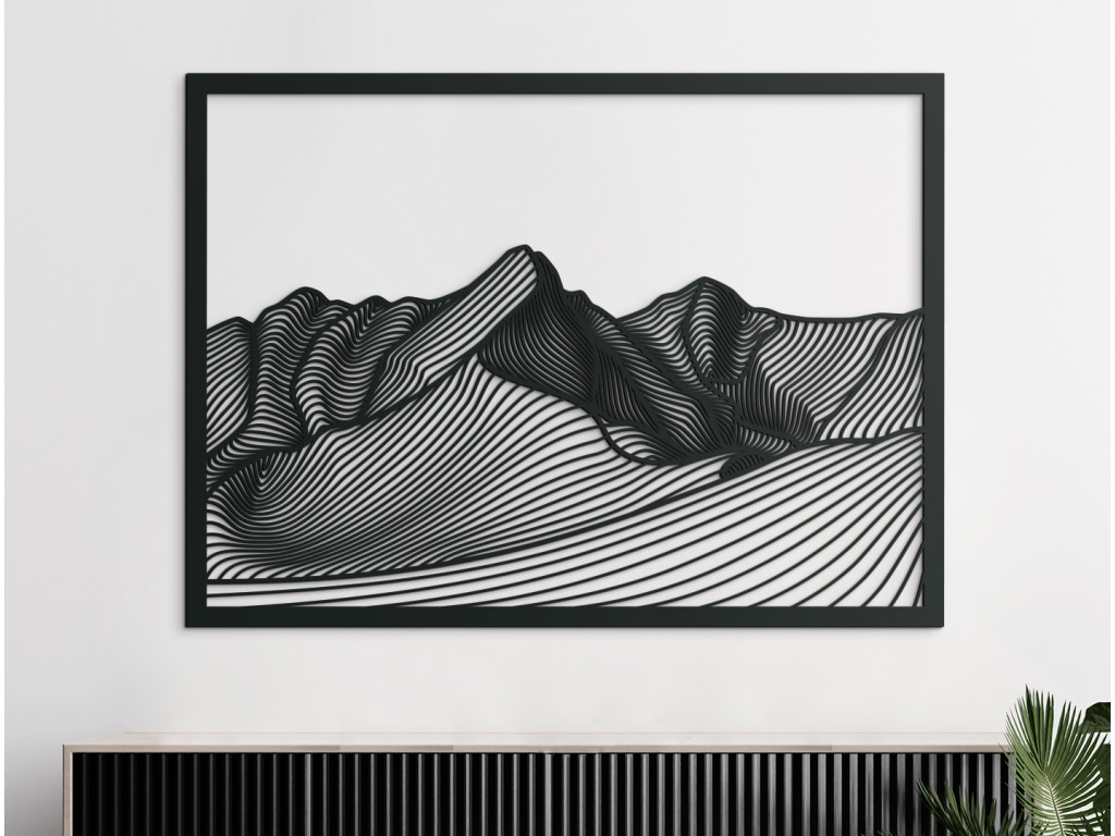 Obraz Baníkov - Roháče (Dimensioni del quadro 65 x 89 cm, Colore del quadro Antracite)