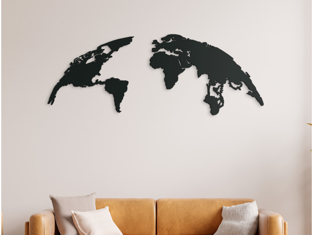 Minimalistická nálepka na stenu Zem (Dimensioni del quadro 54,5 x 138,5 cm, Colore del quadro Antracite)