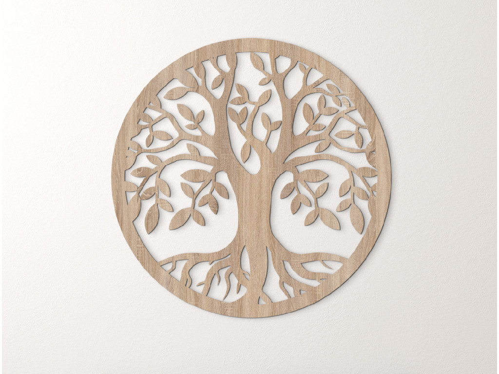 Drevený obraz Strom života Vŕba (Dimensioni del quadro 65 x 65 cm, Colore del quadro Antracite)