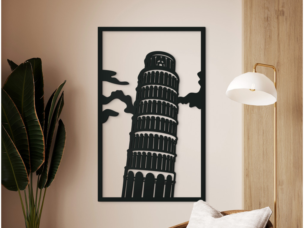 Obraz Šikmá veža v Pise (Dimensioni del quadro 130 x 79 cm, Colore del quadro Antracite)