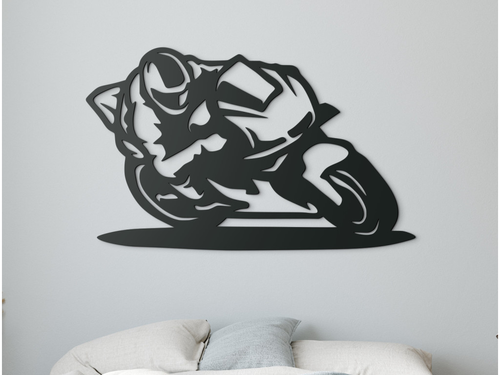 Obraz Jazda motorkára (Dimensioni del quadro 55 x 89 cm, Colore del quadro Antracite)