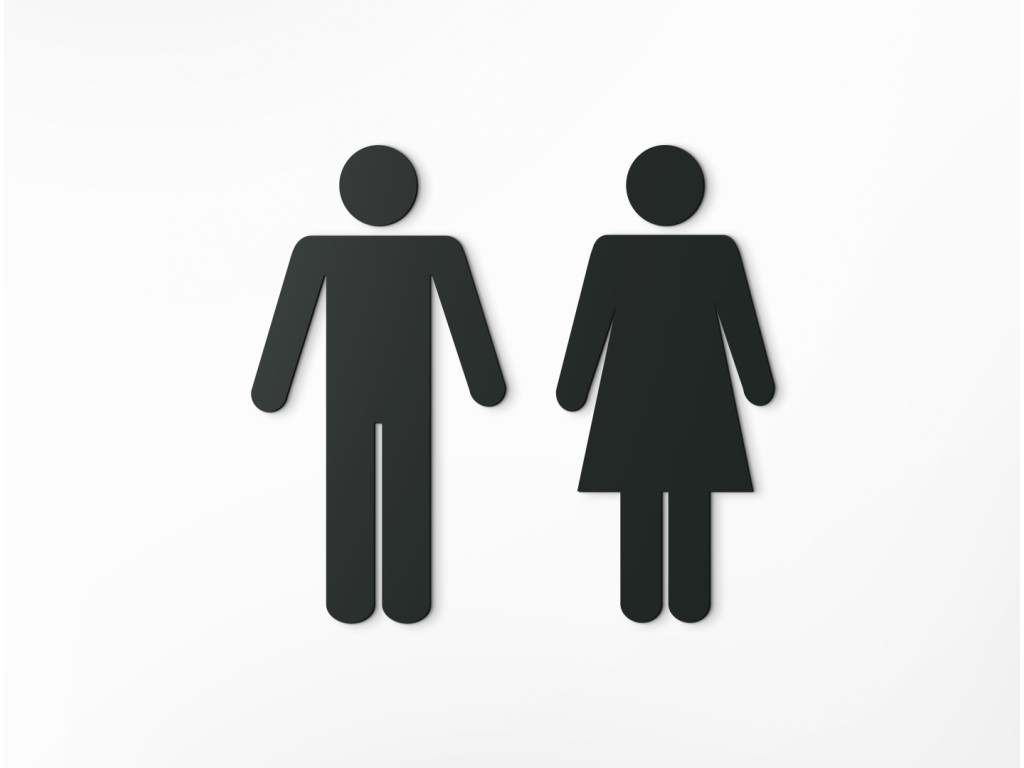 Označenie WC (Dimensioni del quadro 11 x 6 cm, Colore del quadro Antracite)