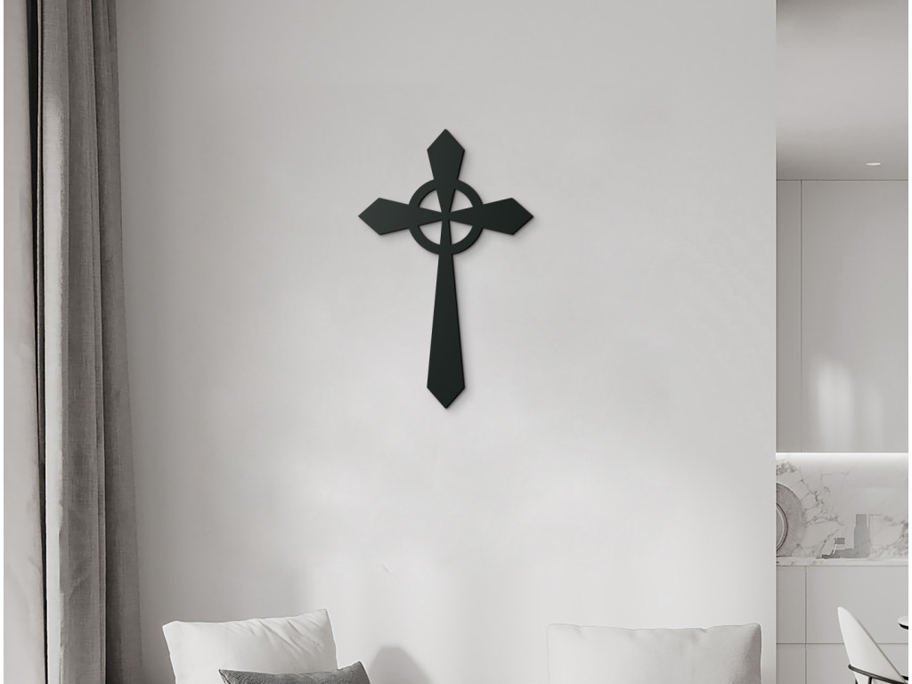 Kríž na stenu (Dimensioni del quadro 44,5 x 28 cm, Colore del quadro Antracite)