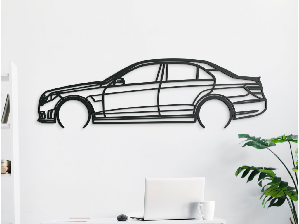 Obraz Mercedes E63 AMG (Dimensioni del quadro 40 x 133 cm, Colore del quadro Antracite)