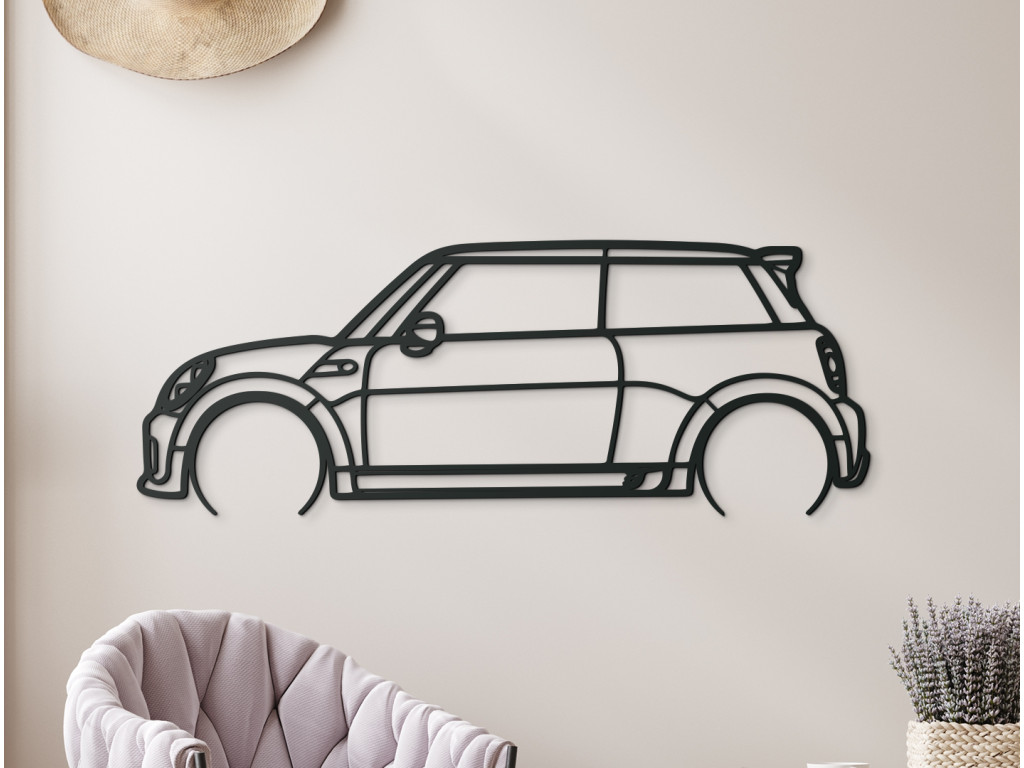 Nálepka Mini Cooper 13 (Dimensioni del quadro 50 x 133 cm, Colore del quadro Antracite)