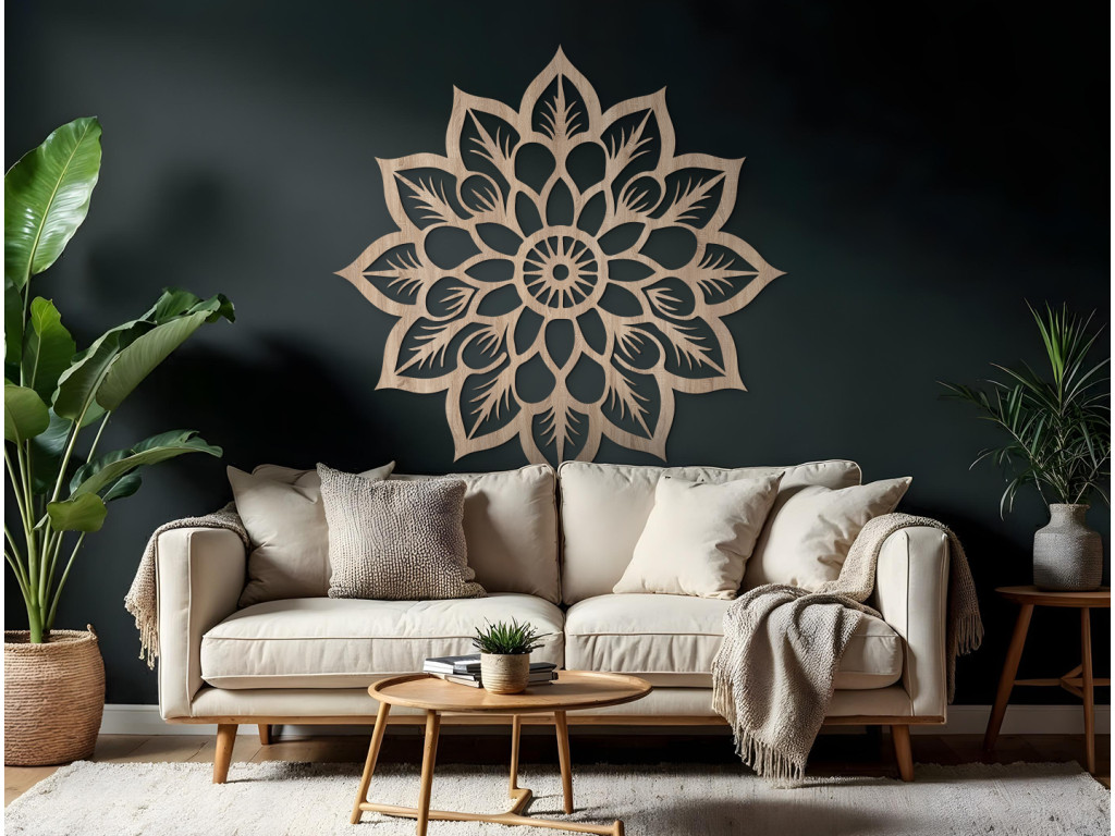 Mandala na stenu Hviezdica (Dimensioni del quadro 89 x 88 cm, Colore del quadro Antracite)